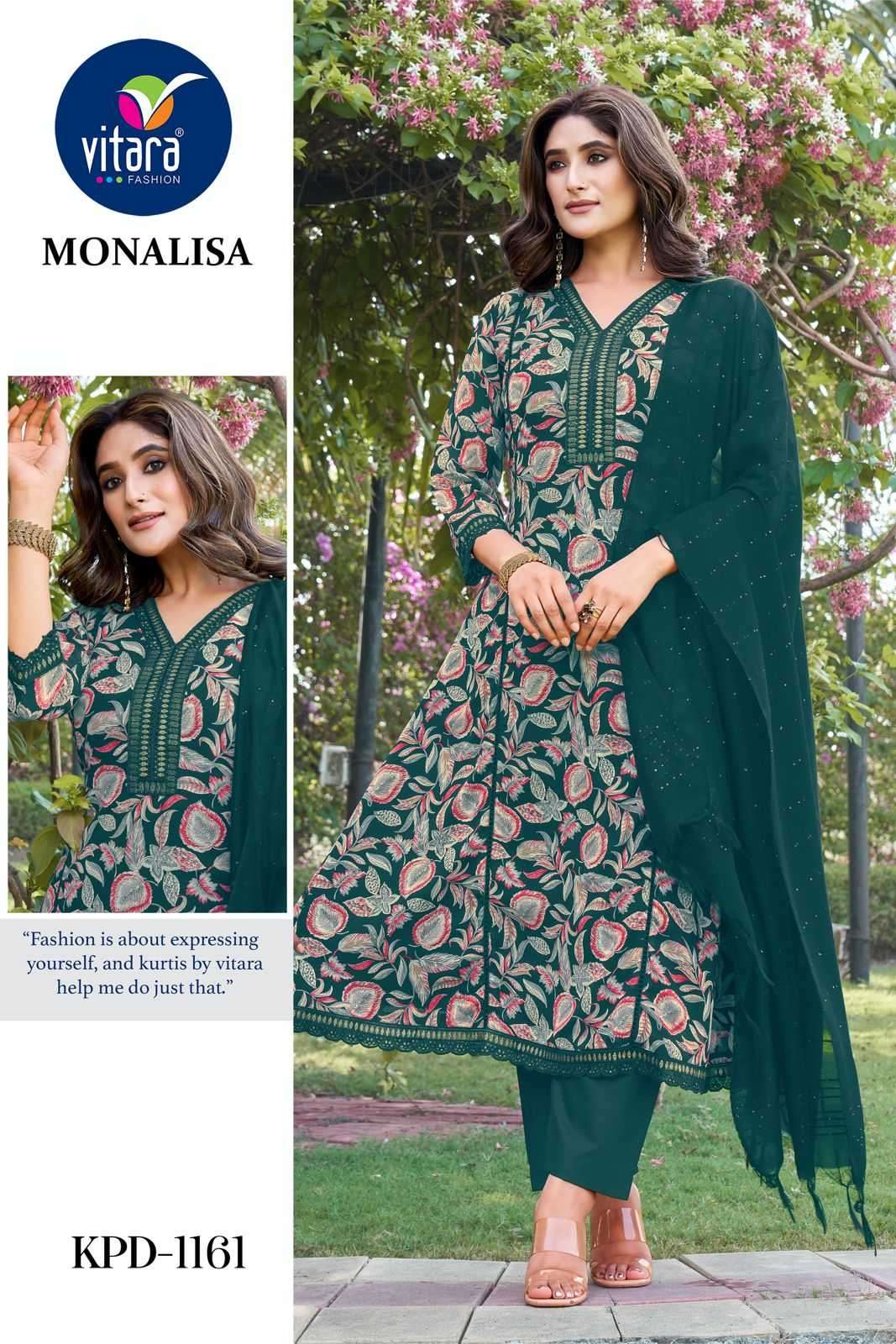 vitara monalisa series 1160-1161 georgette readymade suit 