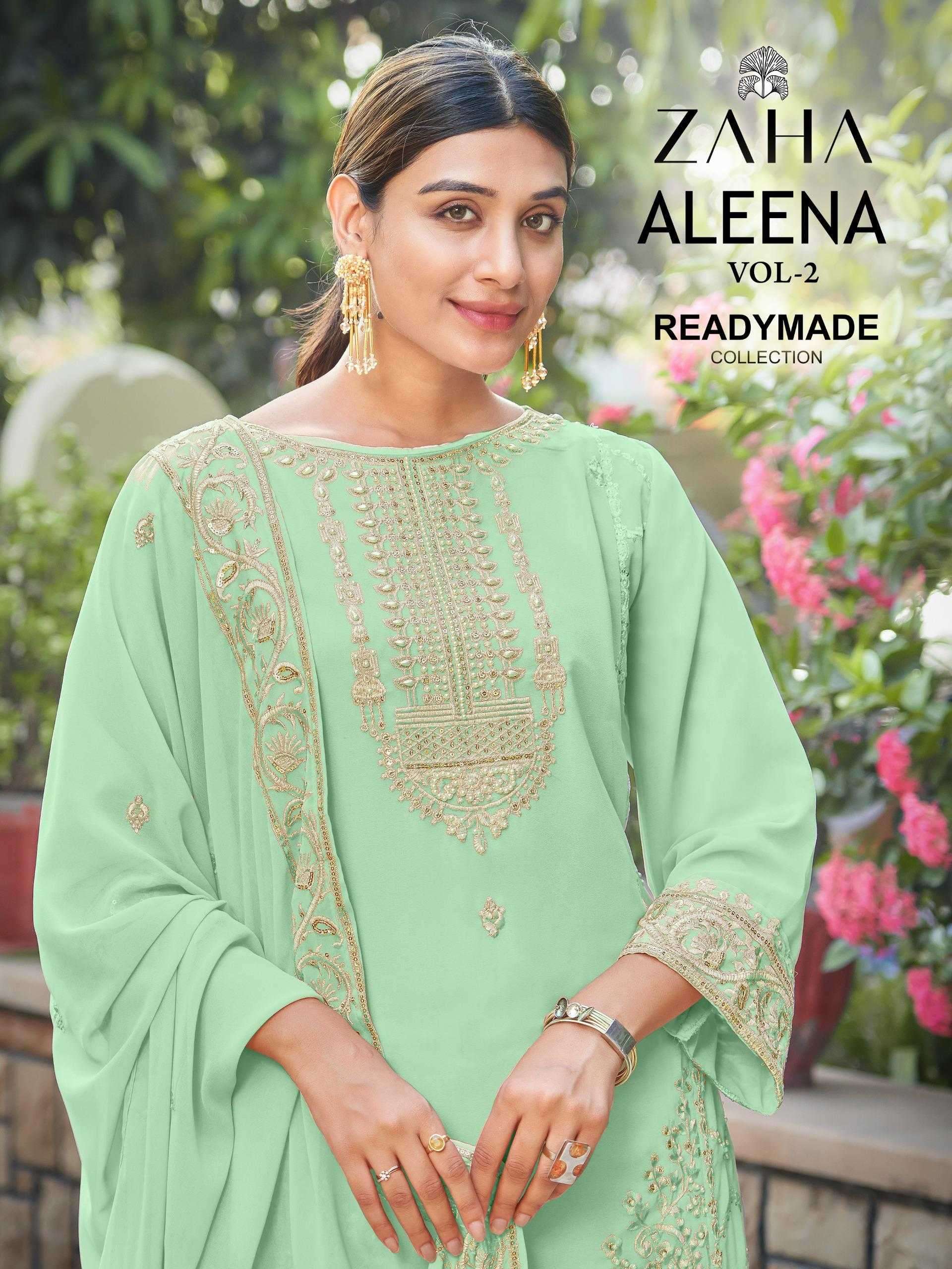 zaha aleena vol 2 series 10353 Fox Georgette suit