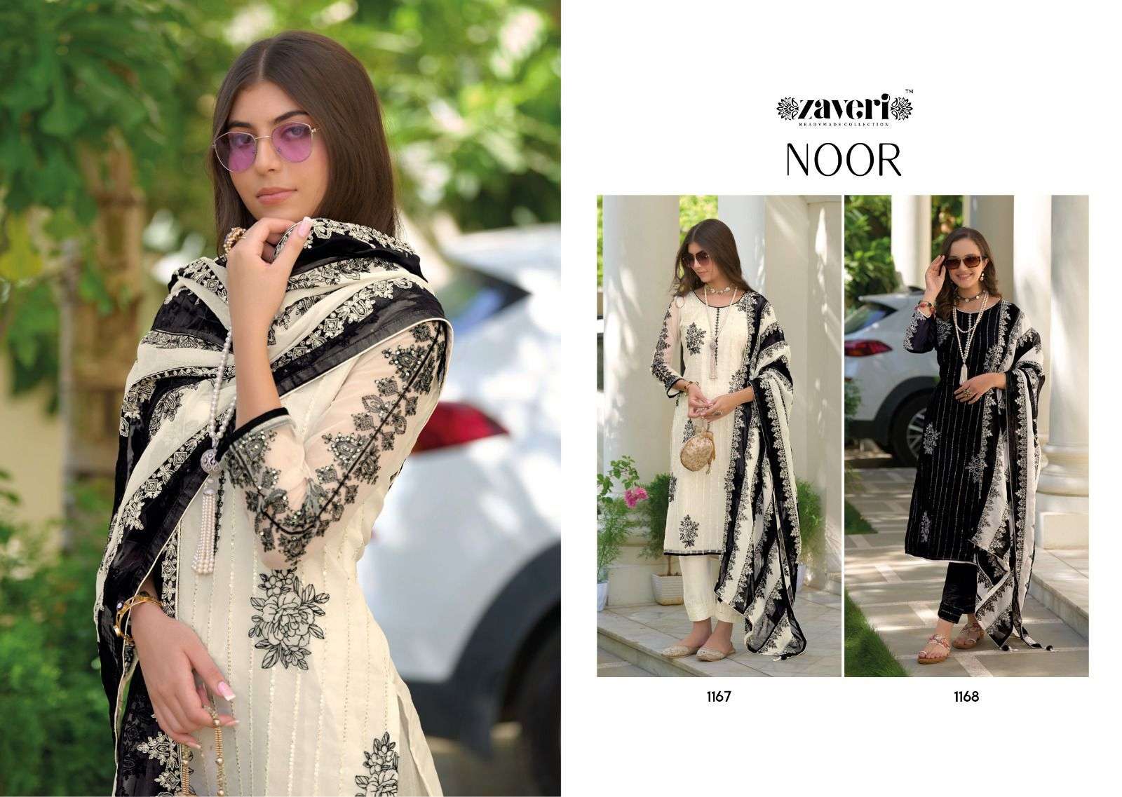 zaveri noor designer Heavy organza readymade suit 