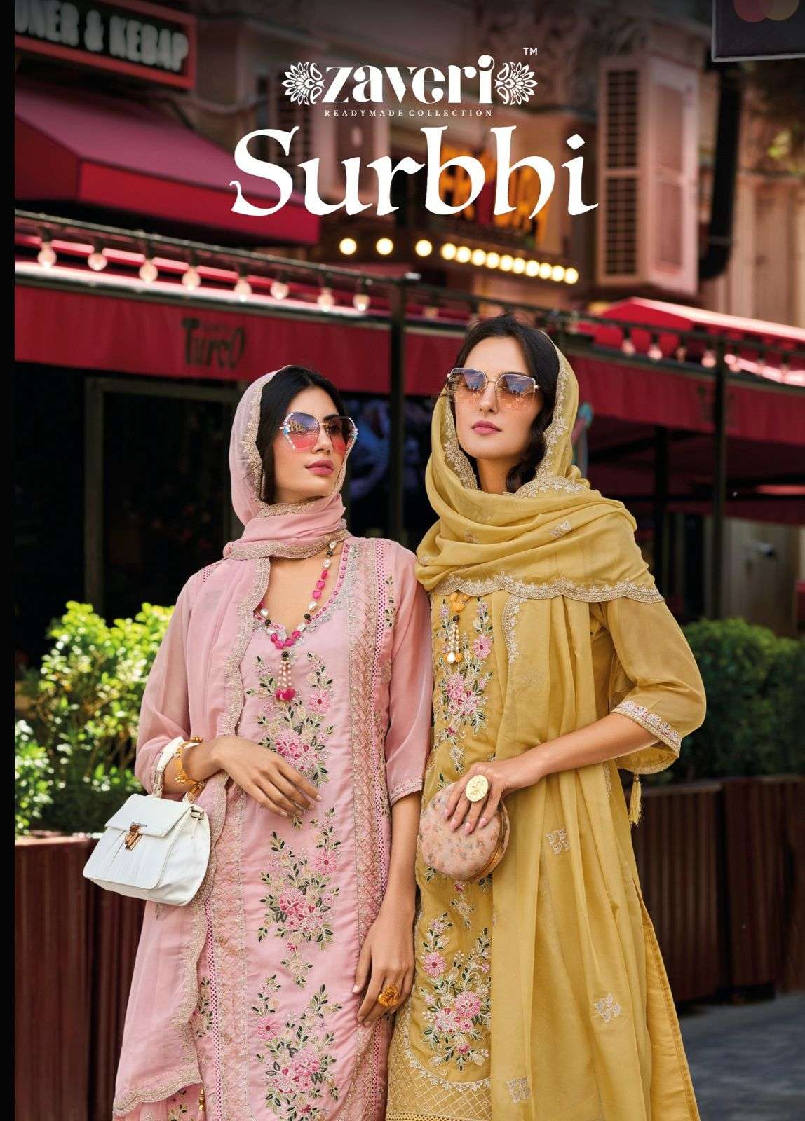 zaveri Surbhi designer  soft organza readymade suit 