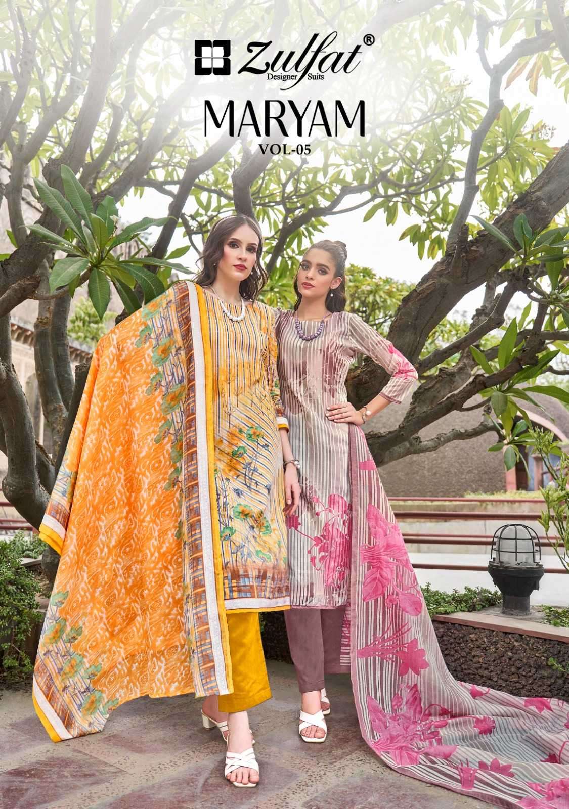 zulfat maryam vol 5 series 556001-556008 Pure Cotton suit