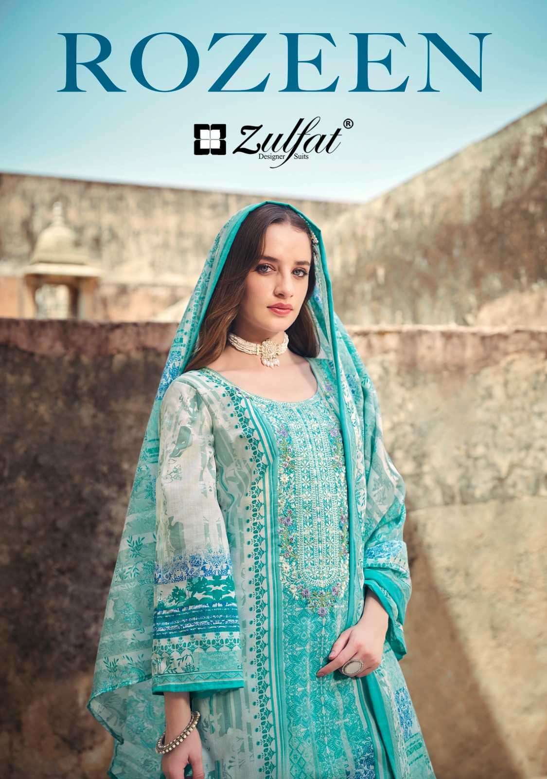 zulfat rozeen series 522001-522008 Pure Cotton suit