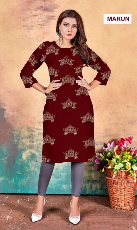 9star hayat heavy rayon kurti 