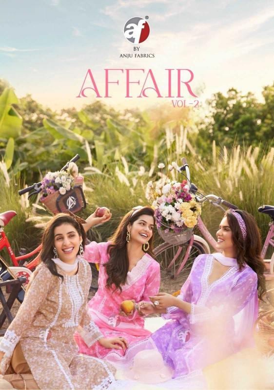 anju fab affair vol 2 series 3771-3776 organza readymade suit 