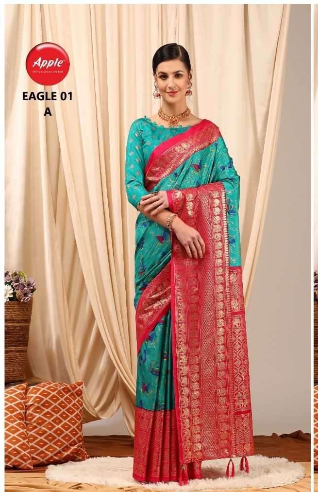apple eagle vol 1 dolphin silk saree