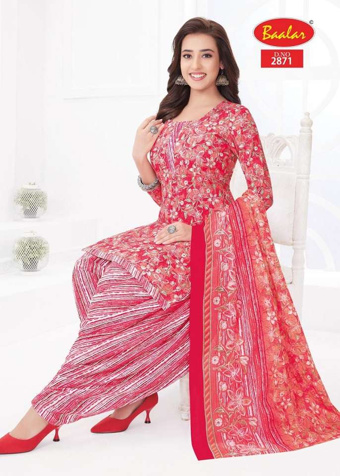 Baalar Zara Patiyala Vol-28 series 2871-2892 Heavy Cotton suit