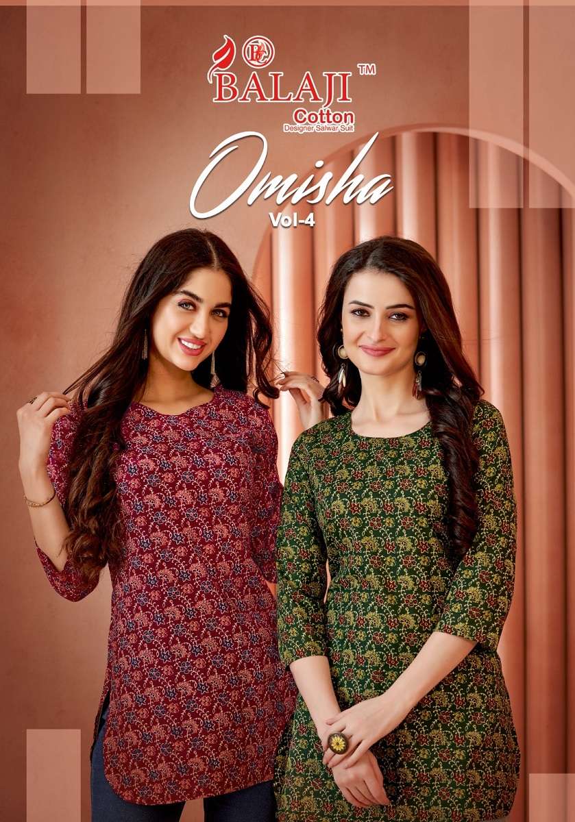 Balaji Omisha Vol-4 series 4001-4010  Poplin Cotton top