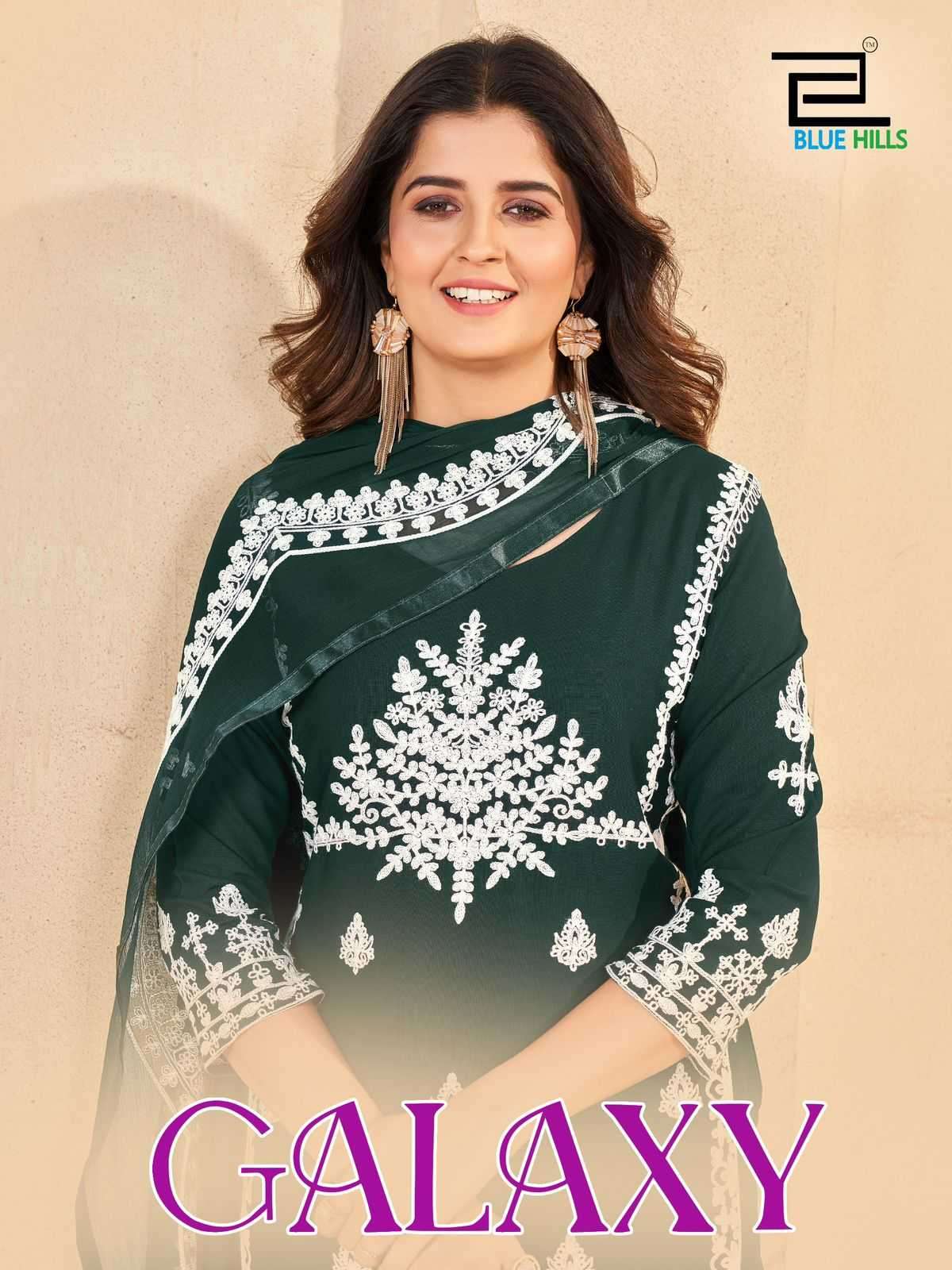 blue hills galaxy series 1001-1006 rayon 14kg kurti 
