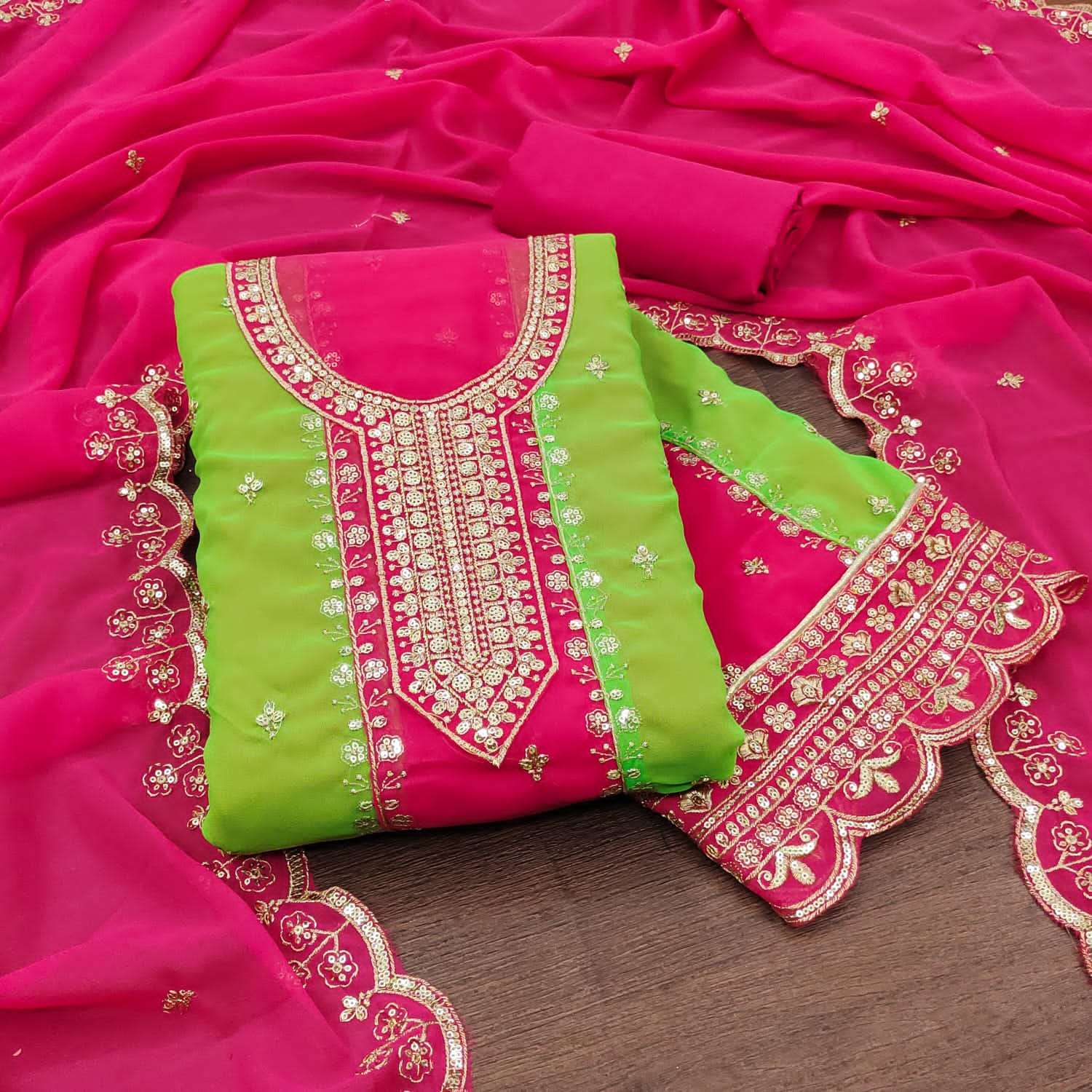 bt 1006 designer georgette work suit 