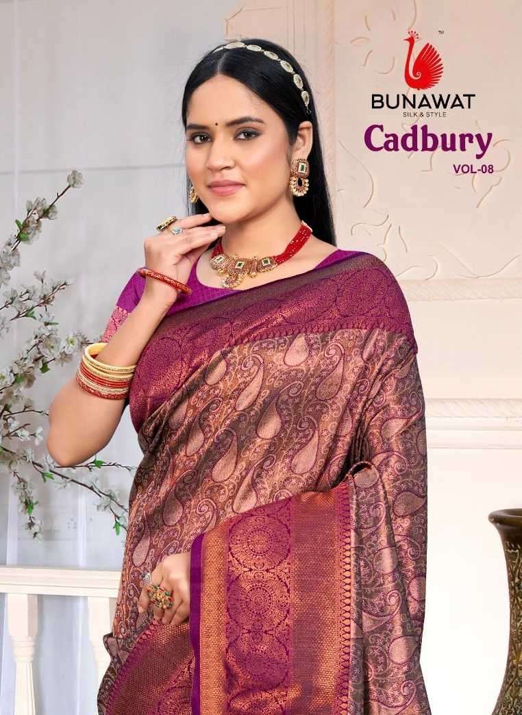 bunawat cadbury silk vol 8 series 1001-1006 SILK Saree