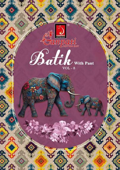 Ganpati Batik Vol-8 - Kurti Pant With Dupatta 