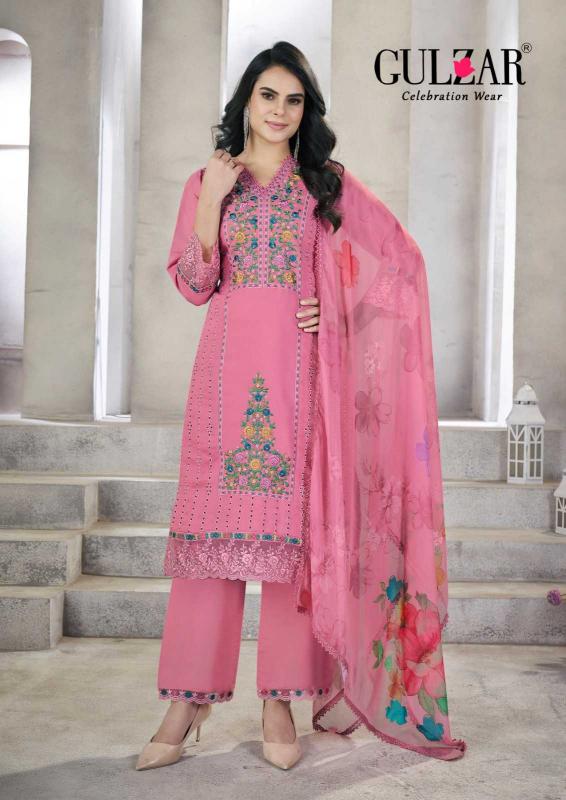 gulzar phoolzari zohra series 2111-2116 Viscose Roman Silk suit