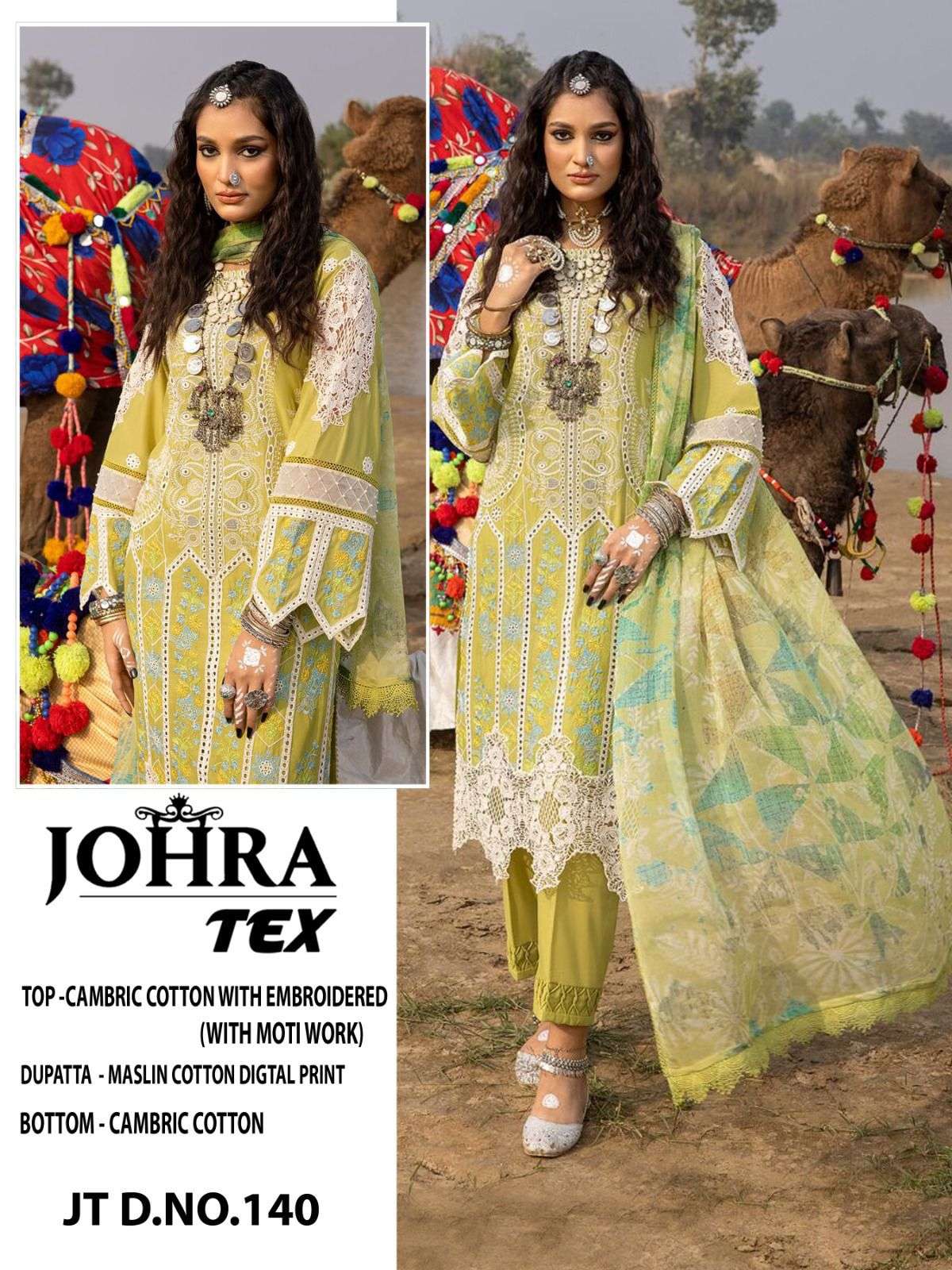 JOHRA TEX JT-140 designer CAMBRIC COTTON suit