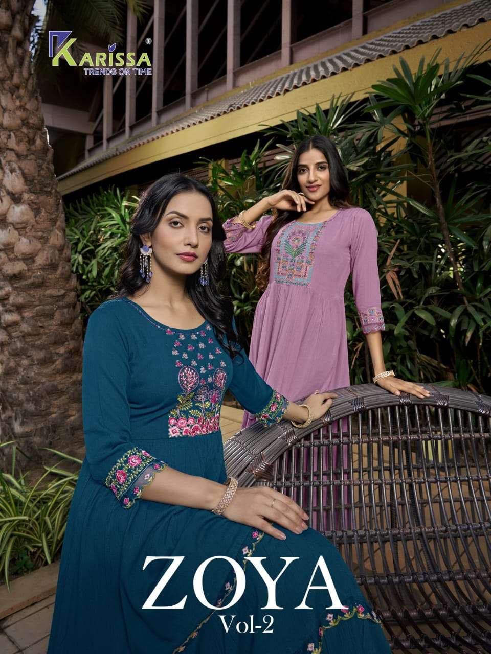 karissa zoya vol 2 series 1001-1004 Premium Rayon kurti