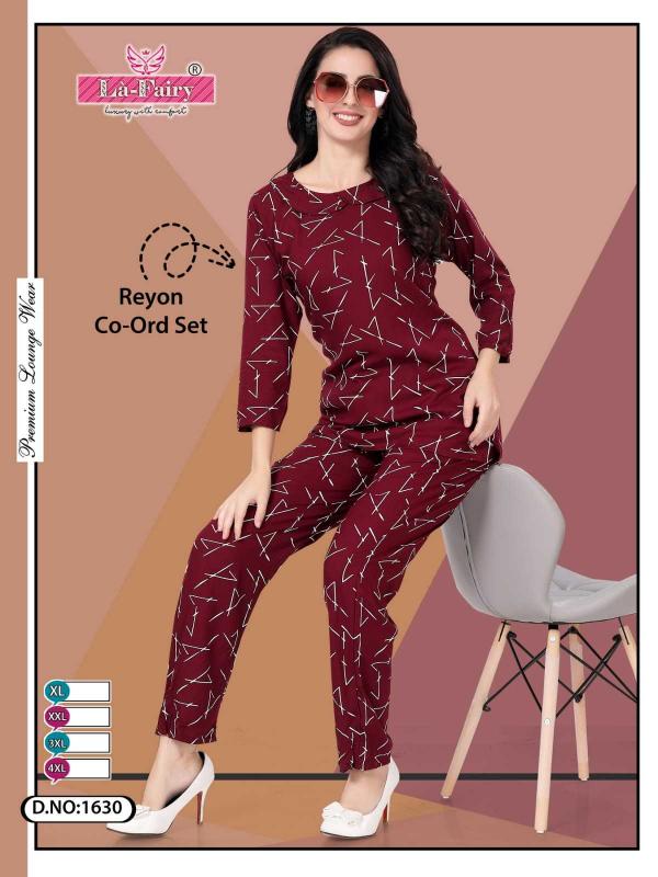 la fairy 1630 Reyon fabric Co-ords set 