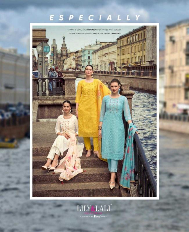 lily & lali chikankari vol 2 series 20801-20806 organza readymade suit 