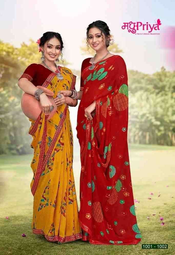 madhupriya sooryavanshi vol 9 series 1003-1010 dani saree
