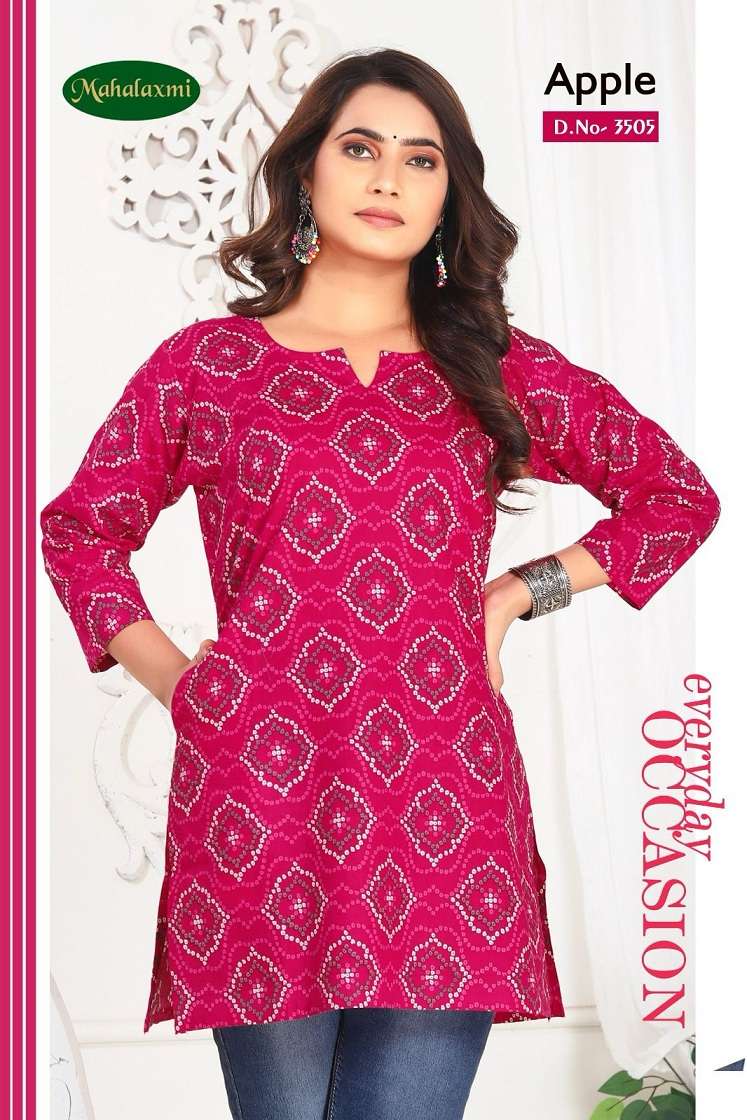 Mahalaxmi Apple Vol-1 series 3501-3512 cotton tops 