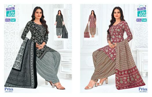  MCM Priya Vol-24 series 2466-2501 Heavy Cotton readymade suit 