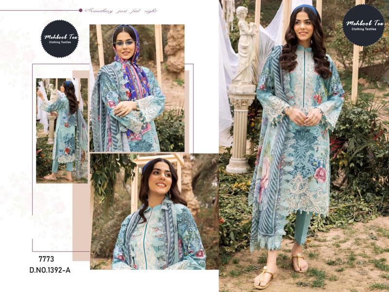 MEHBOOB TEX 1392-A designer Pure Cotton suit