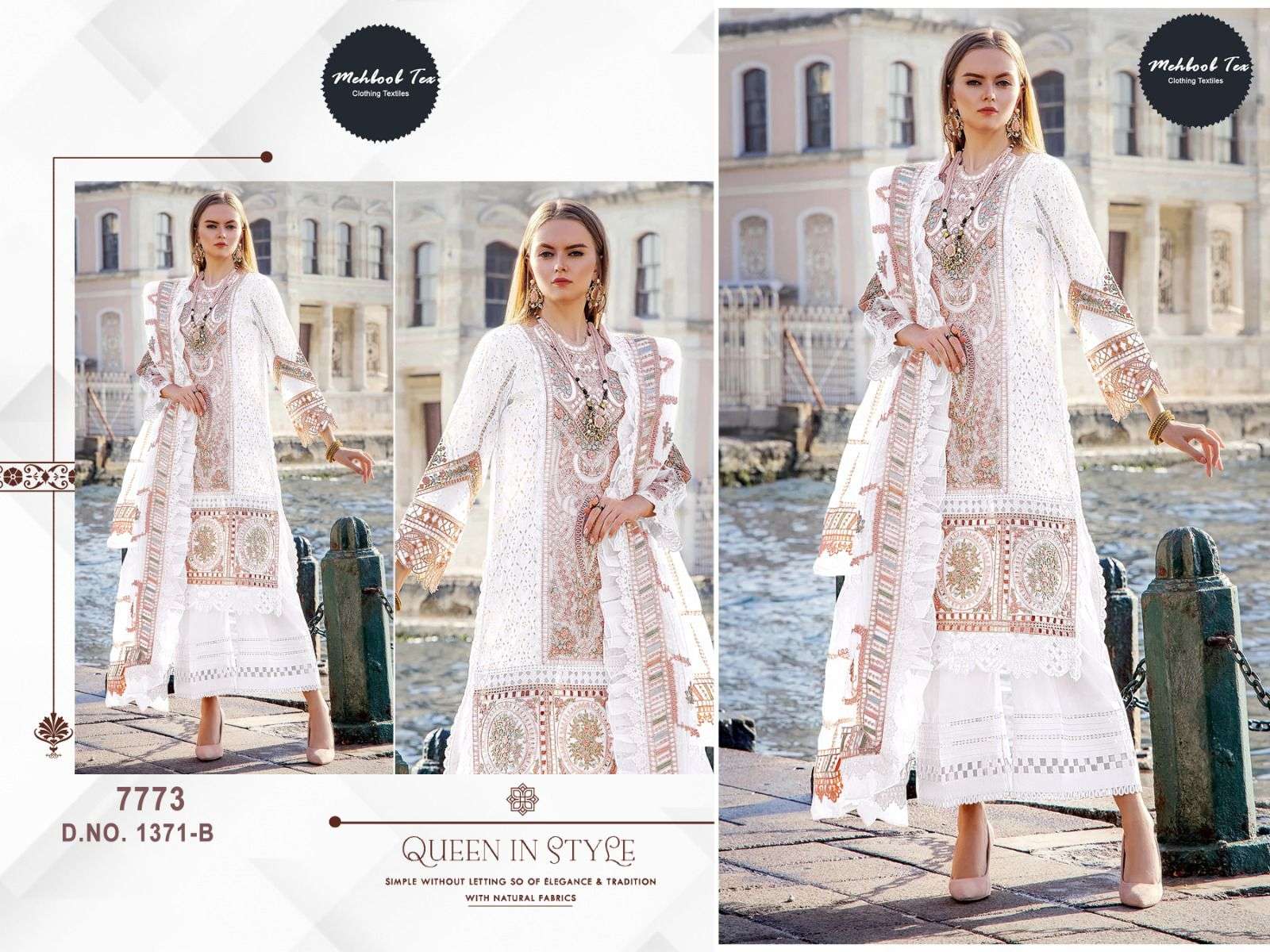 MEHBOOB TEX maria b 1371 A-B designer COTTON suit