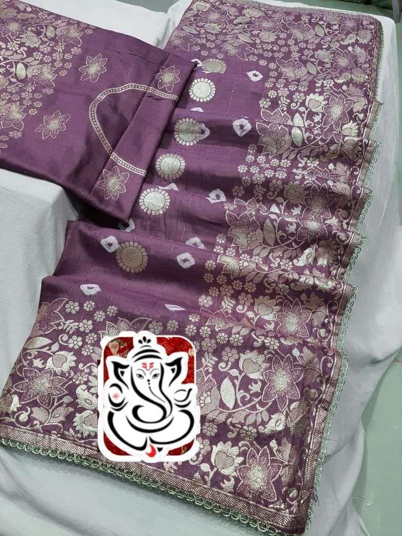 MS brand C PALLU BATIK WEAVING PURE Dola silk saree