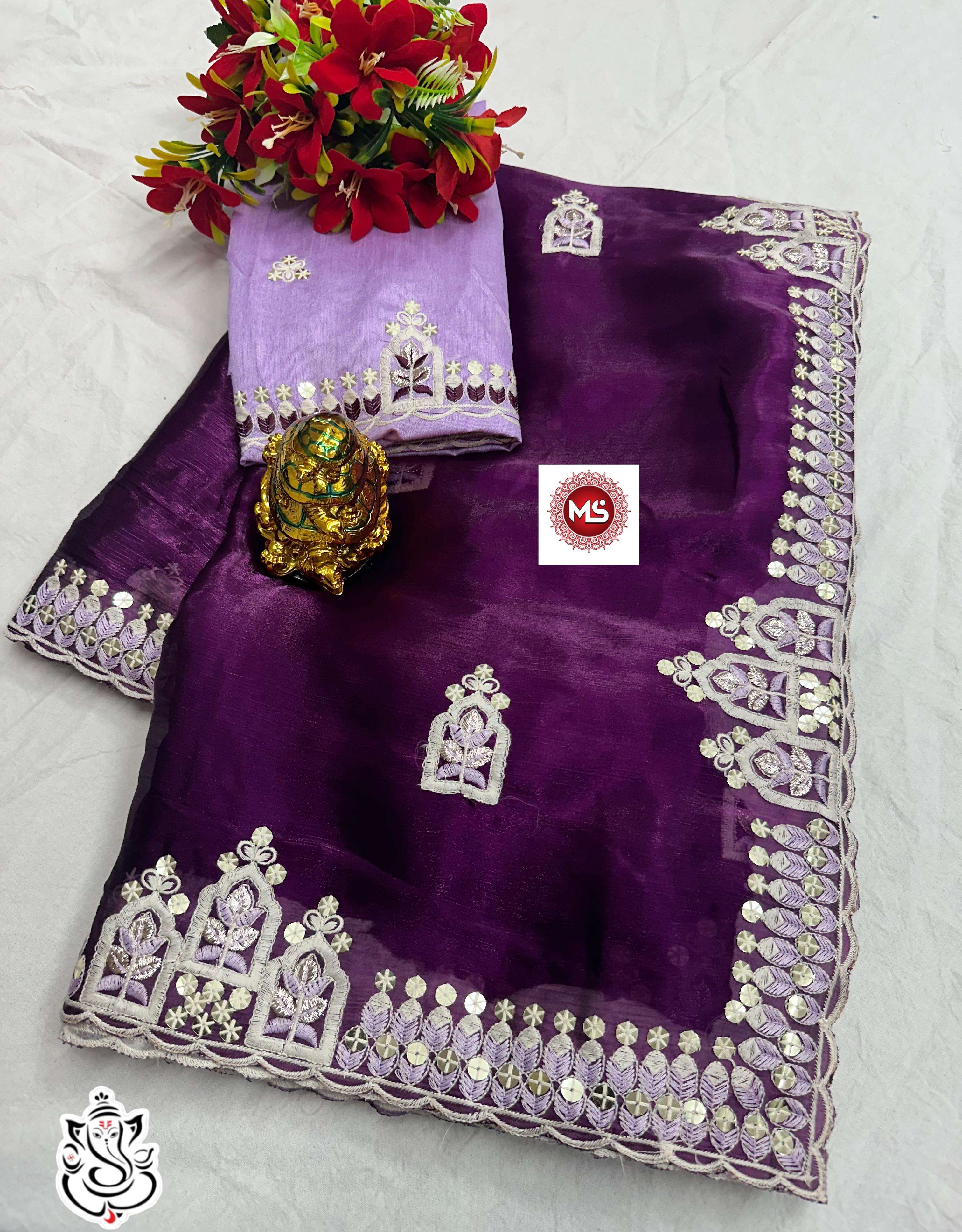 ms brand magic jimmy choo designer  jimmy choo  fabric saree