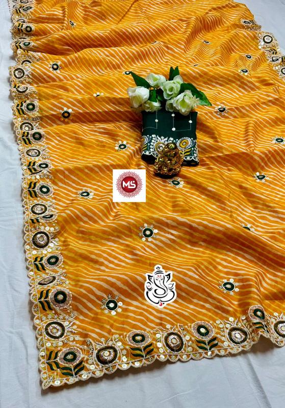 MS BRAND MAGIC SILKY designer Soft silky shining COTTON saree