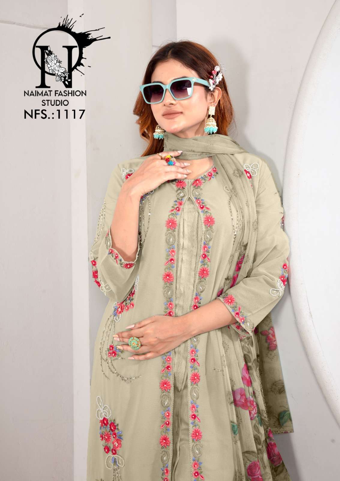 Naimat 1117 designer Pure Georgette suit
