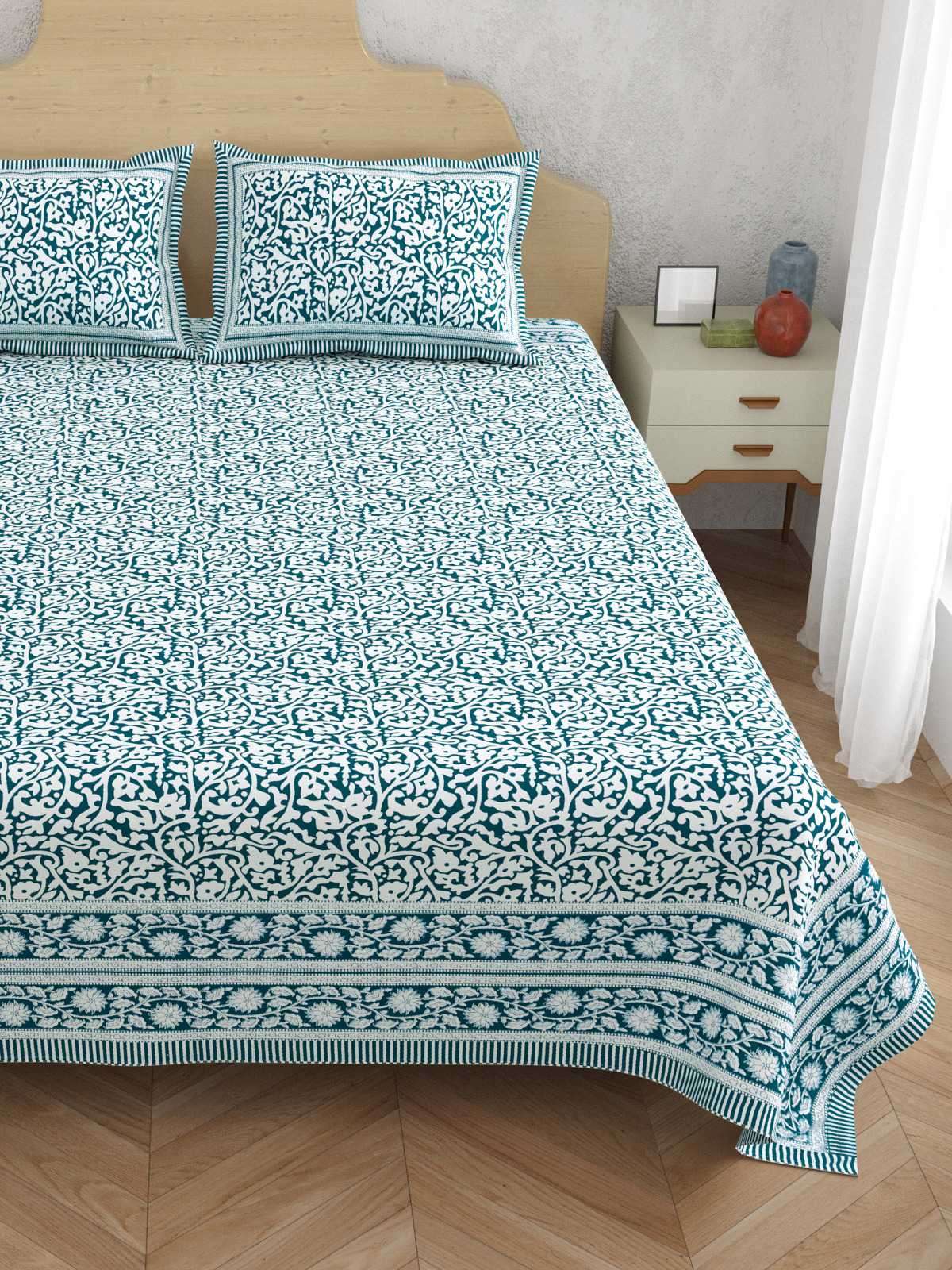 pr atulaya new trendy king size cotton comfortable bedsheet with pillow covers