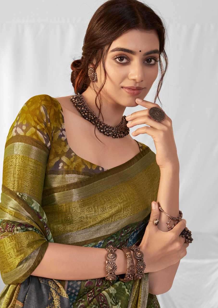 pr kavira latest colour addition chanderi with jacquard border saree