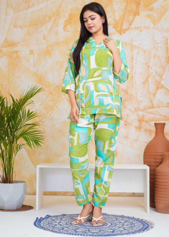pr slub cotton readymade combo set new trendy co-ord set 