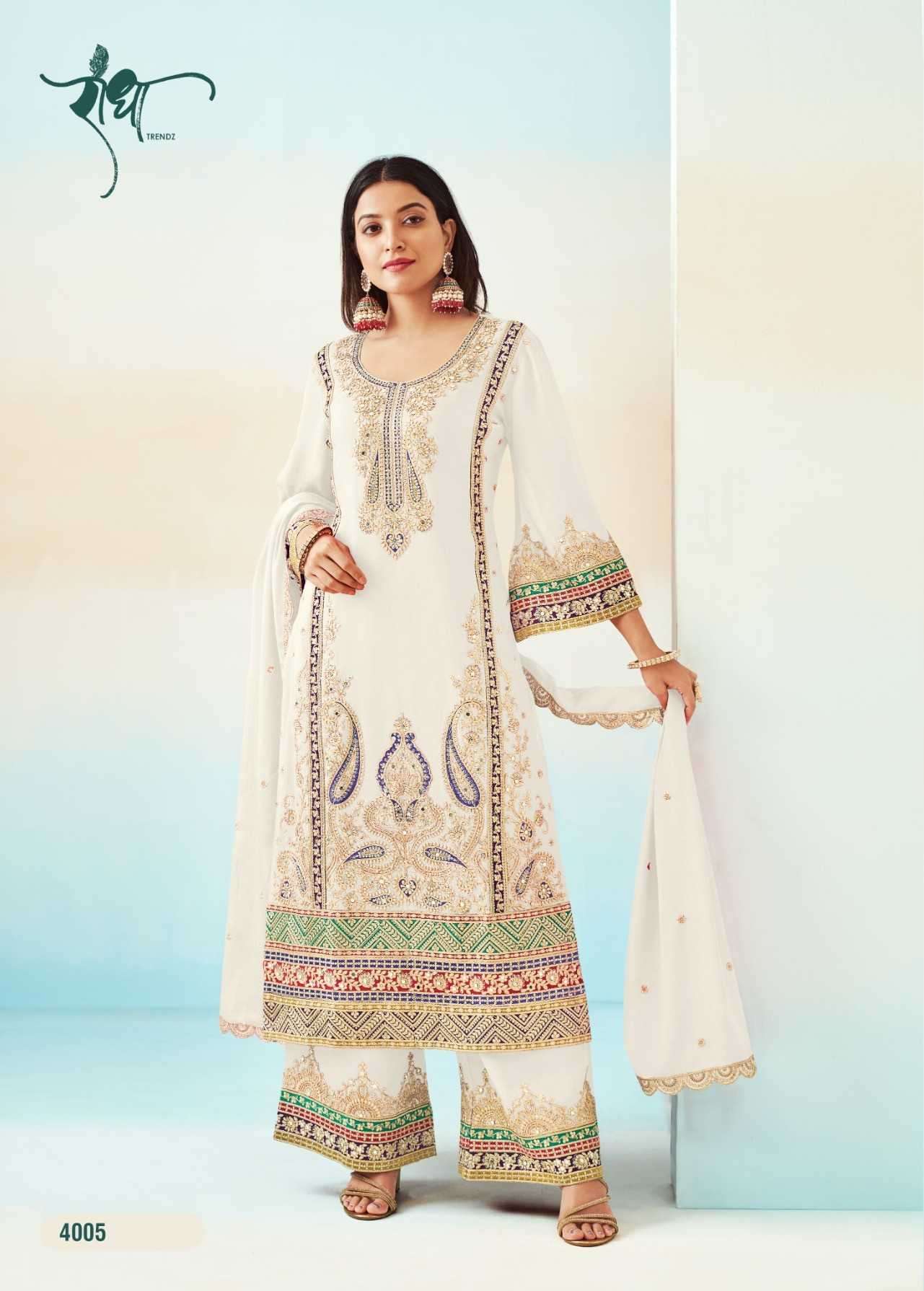 radha trendz rashmi vol 2 series 4001-4005 heavy chinon readymade suit 
