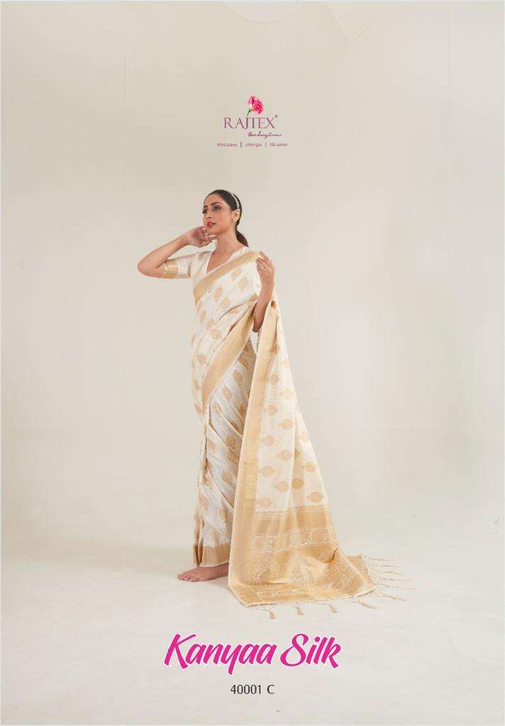 RAJTEX KANYAA SILK series 40001A TO 40001N HANDLOMM WEAVING SAREE