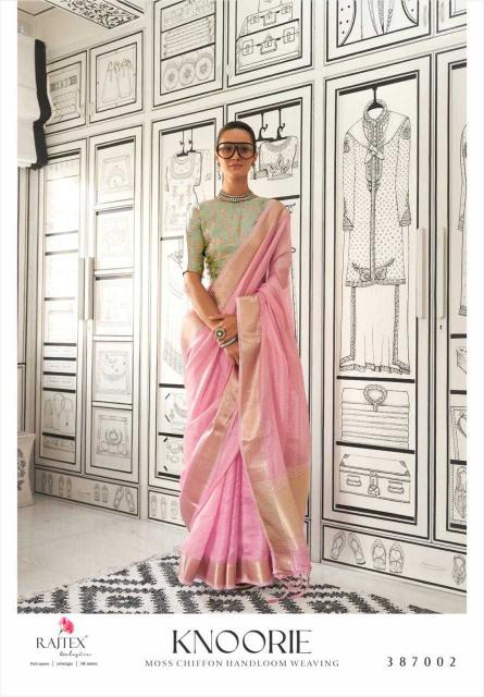 rajtex knoorie series 387001-387006 chiffon saree