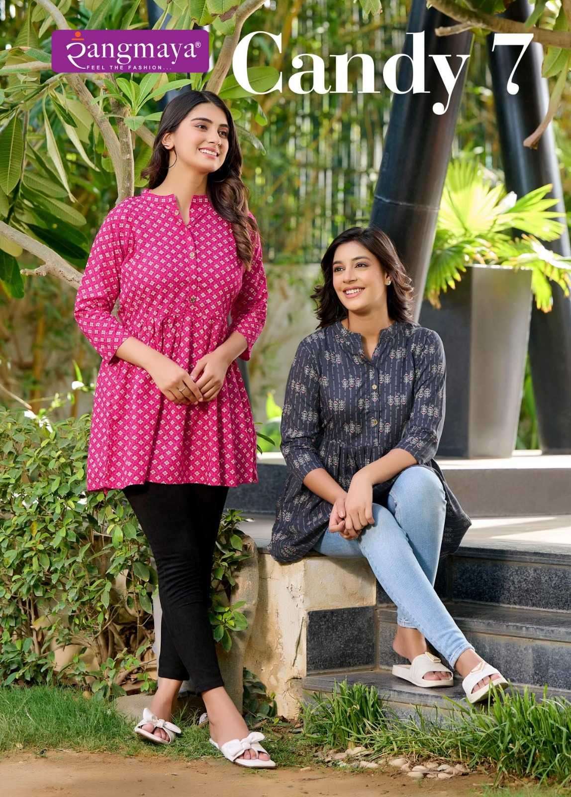 rangmaya candy vol 7 series 701-708 fancy kurti 