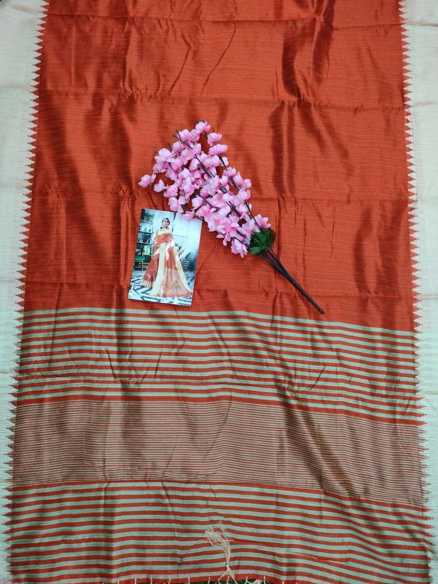 Rutrang vol 11 Pure Linen Silk saree 
