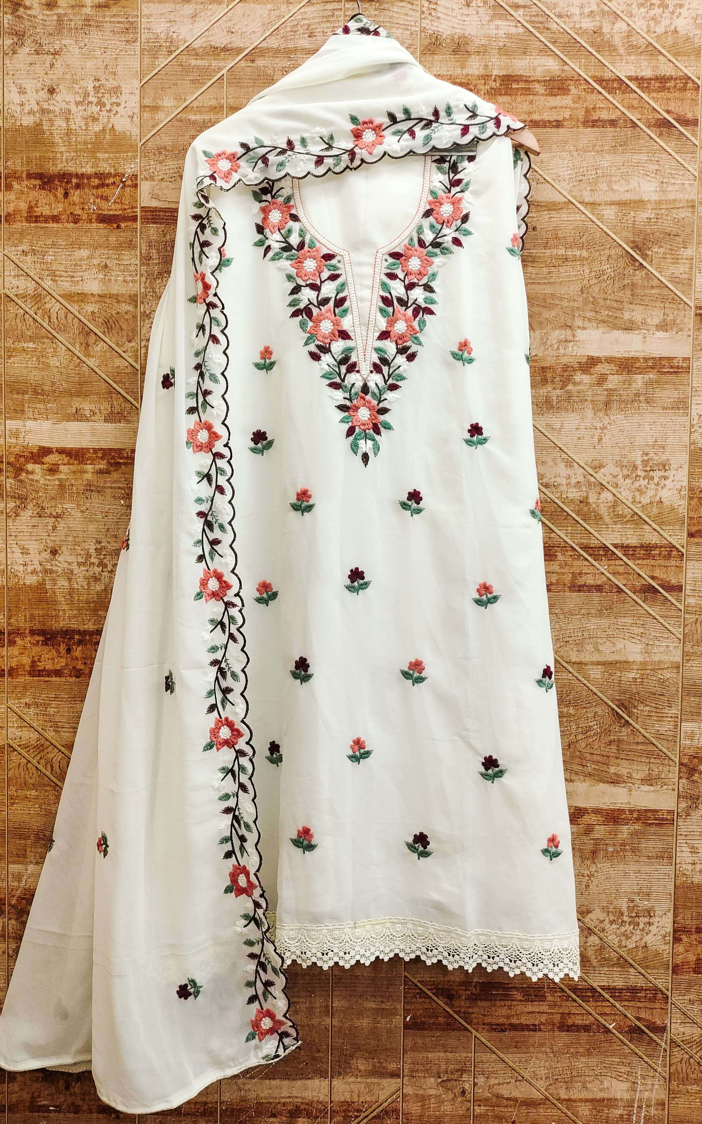 SABYA SAACHI-85 designer faux georgette non catalogue suit 