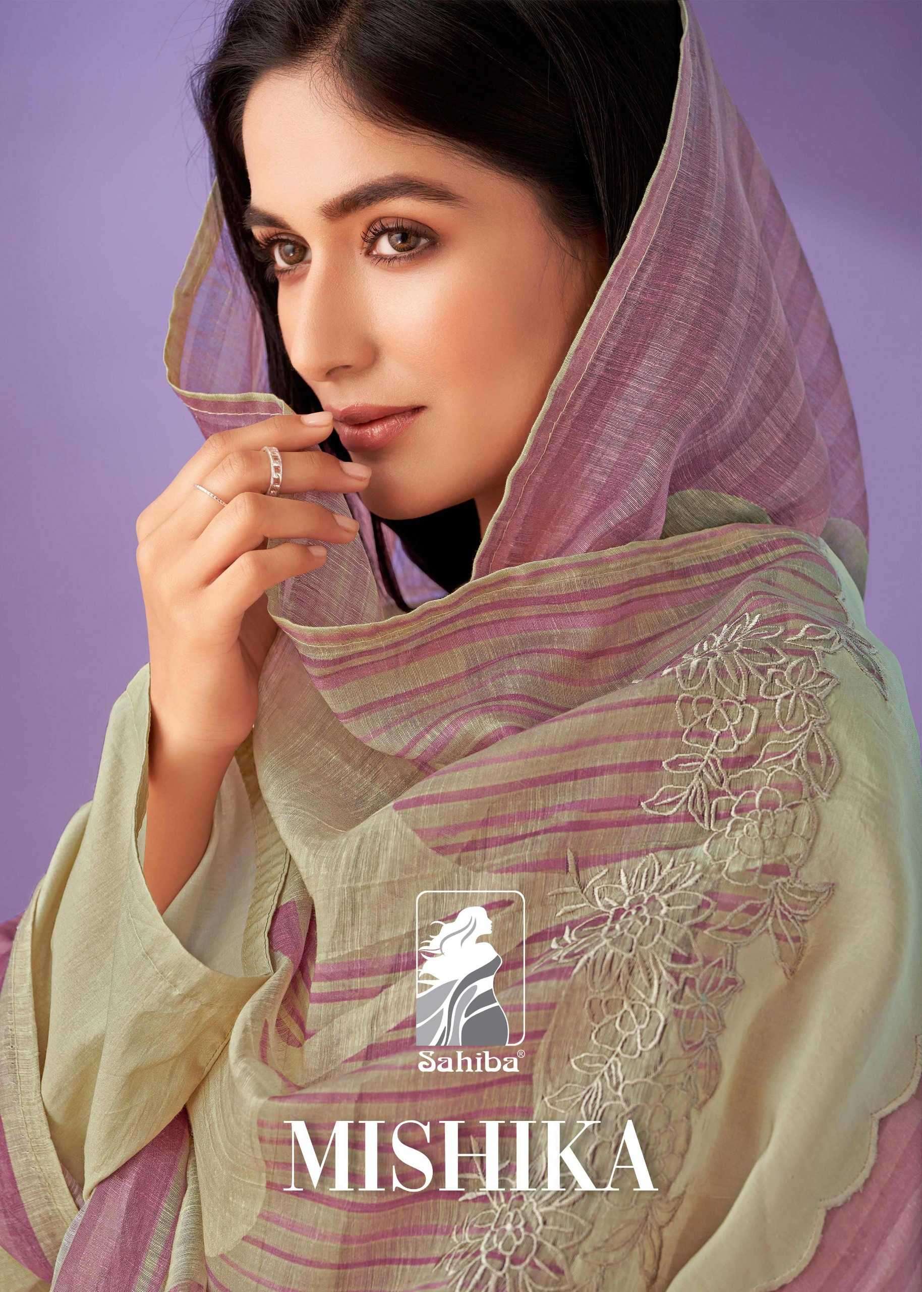 sahiba mishika pure cotton lawn suit 