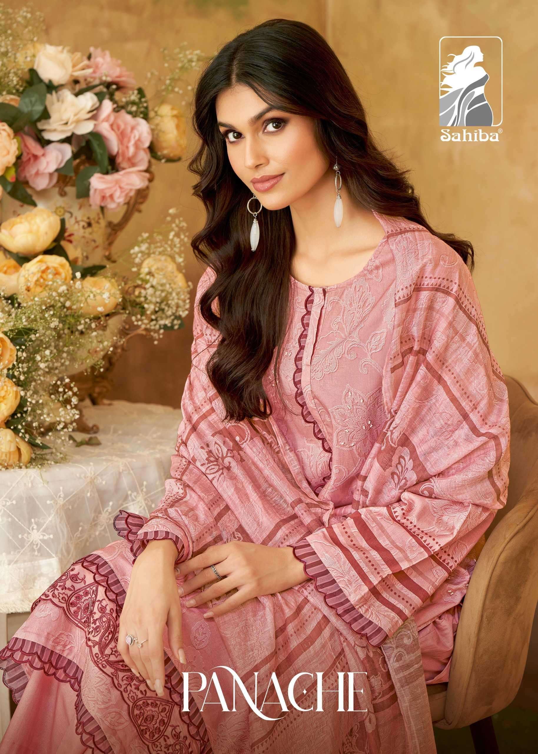 sahiba panache pure cotton lawn digital print suit 