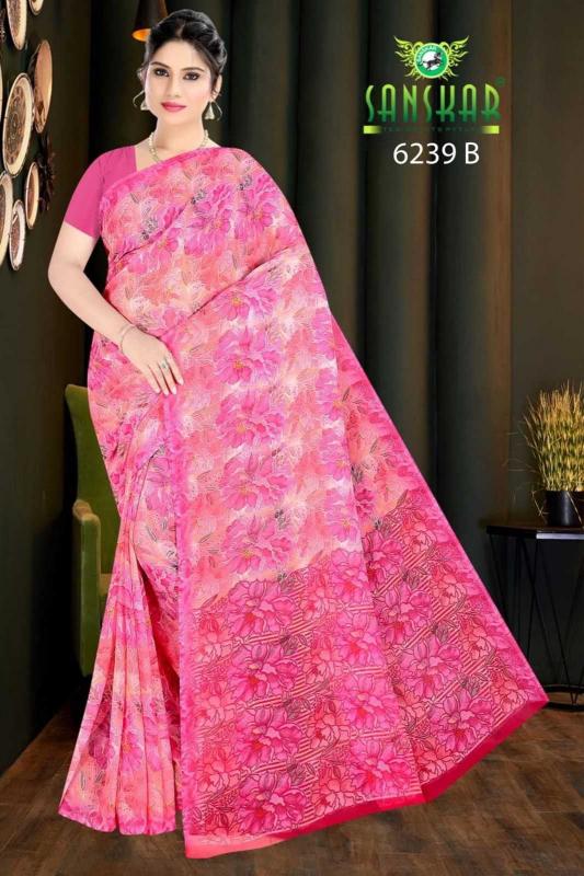 Sanskar tex pallavi fgh georgette Printed saree
