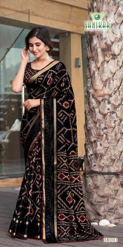 sanskar tex prints aryavart 38001 cotton saree
