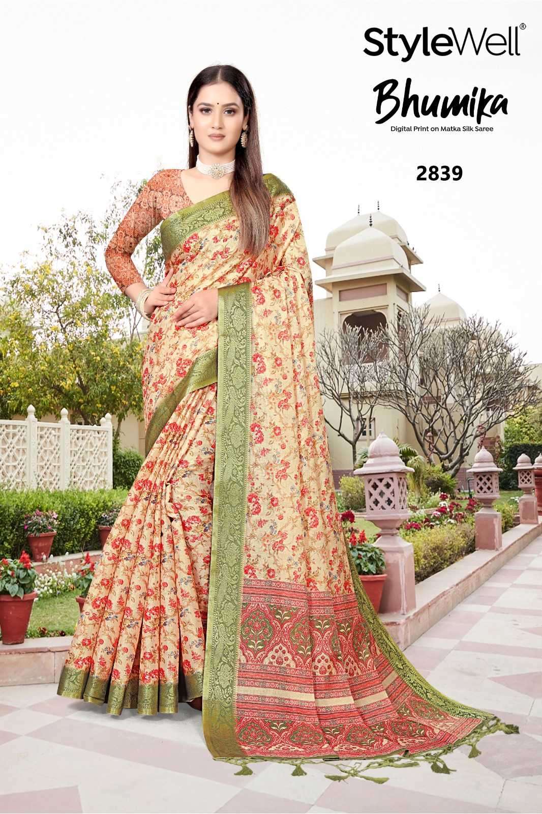 stylewell bhumika vol 1 series 2839-2847 Digital Print On Traditonal Saree