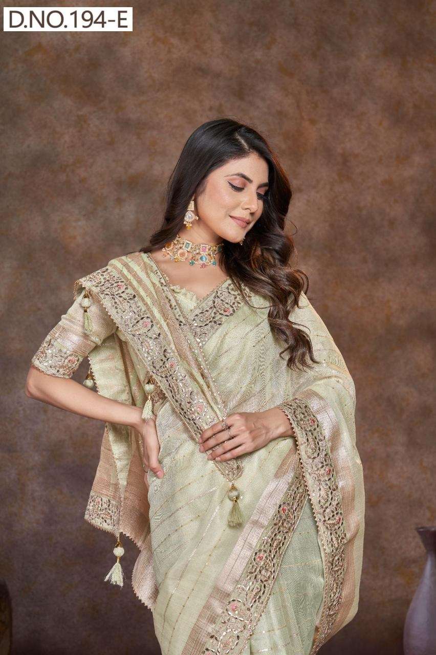 Sumitra Vol-4 series 194A TO 194H designer Dyed Sequence Lining saree