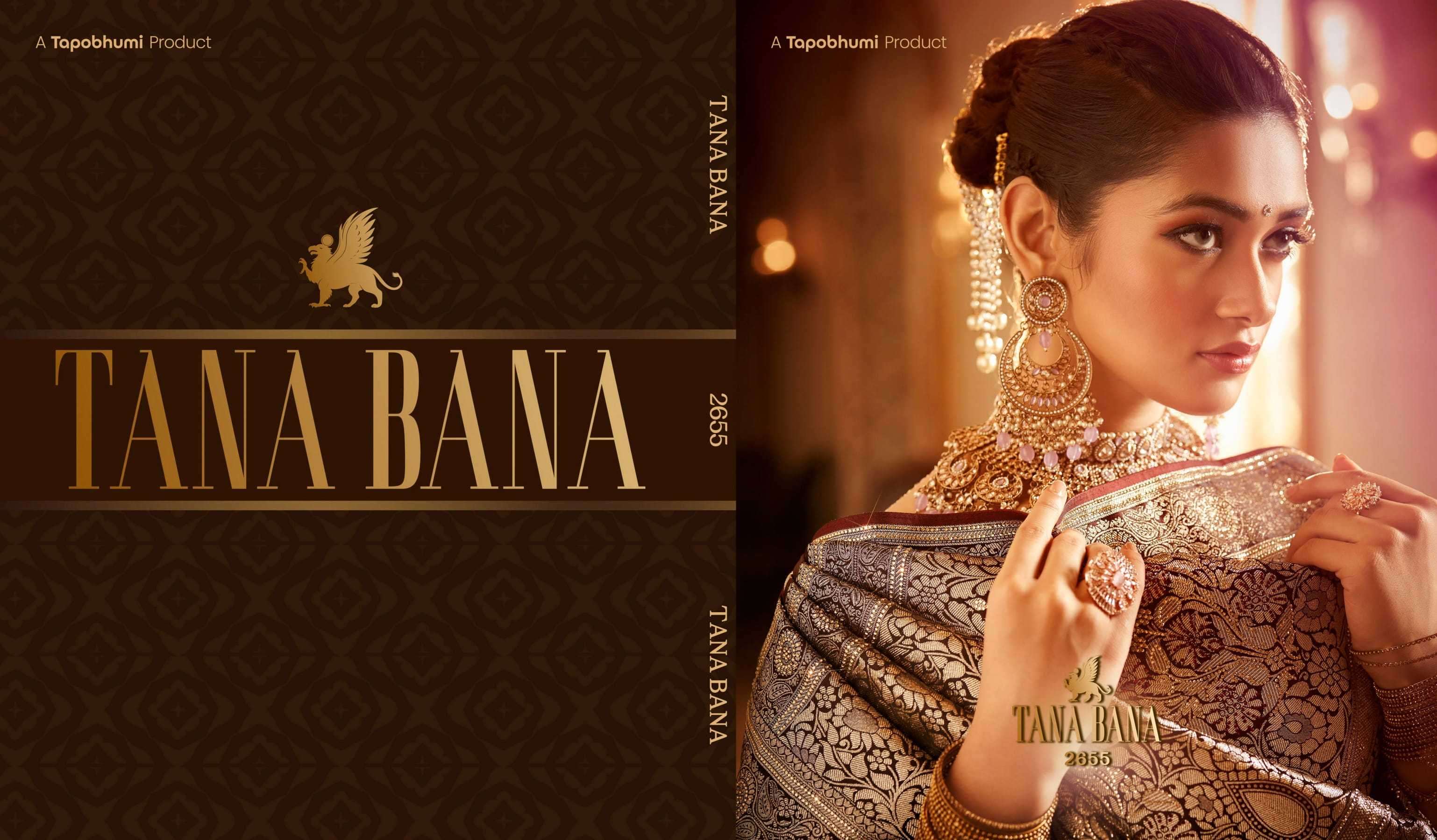tana bana 2655 satin silk saree