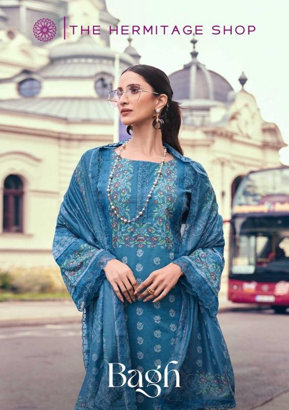 the hermitage bagh series 01-06 Pure Lawn Cotton suit