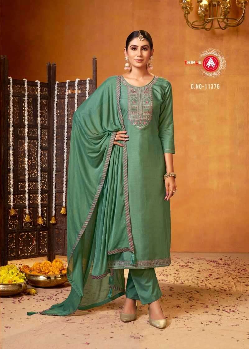 triple a blizz series 13371-11376 Pure Soft Silk suit