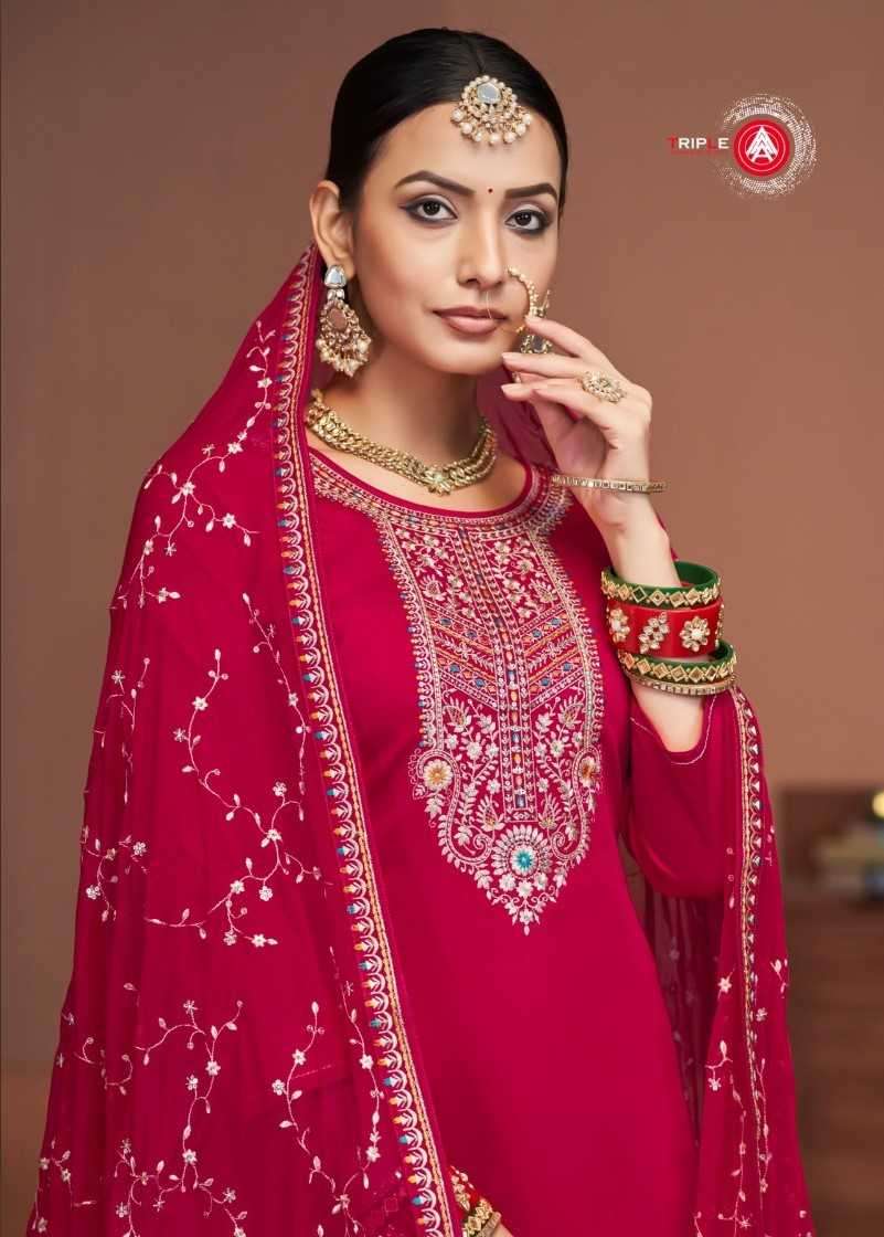 triple a keerat edition vol 7 series 11751-11756 Pure Jam Cotton suit