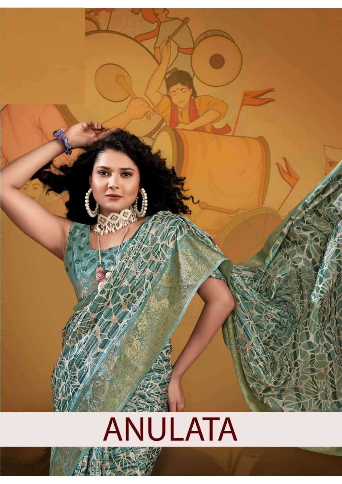 vallabhi prints anulata vol 1 series 28471-28476 cotton linen saree