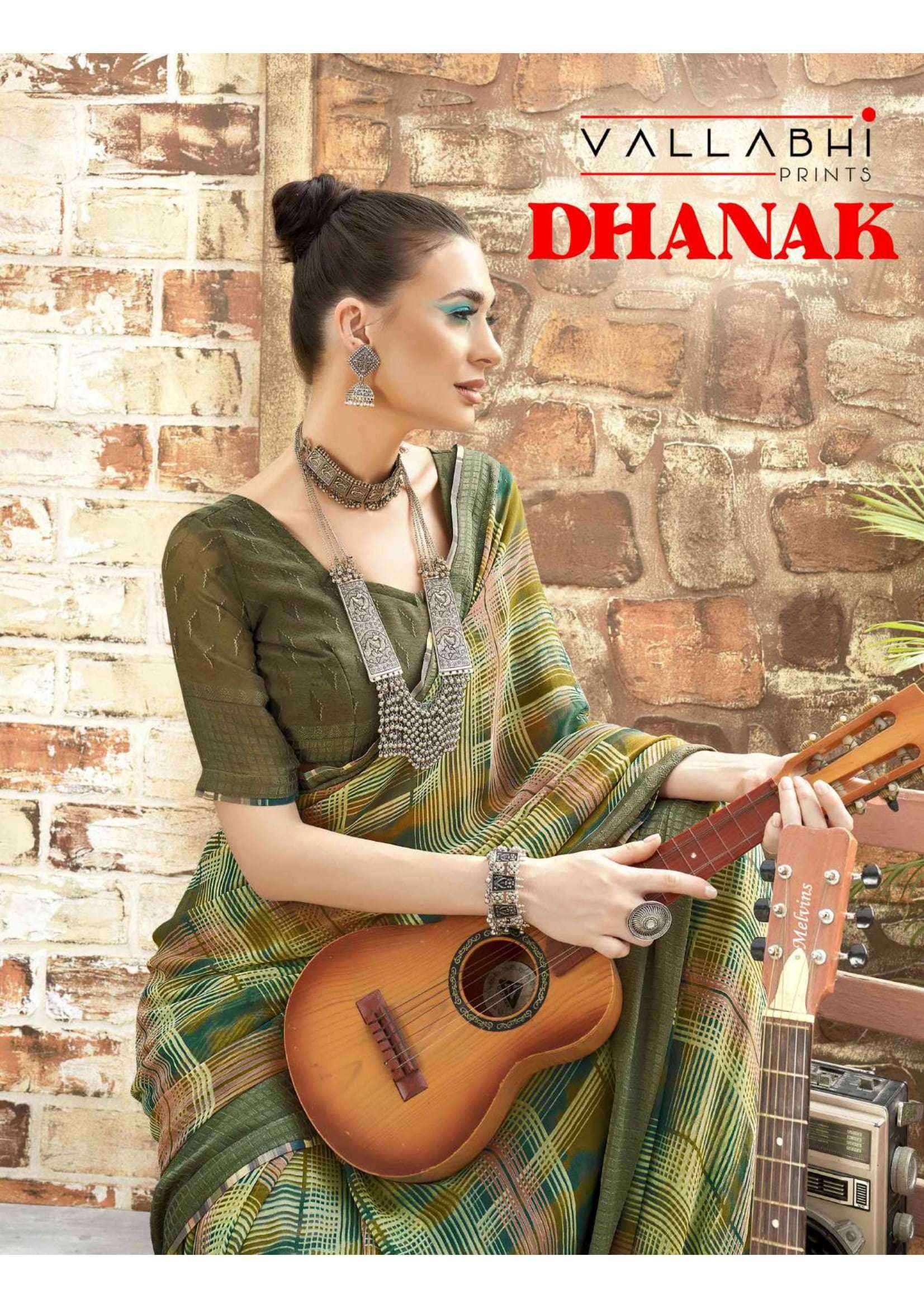 vallabhi prints dhanak series 26331-26336 georgette saree